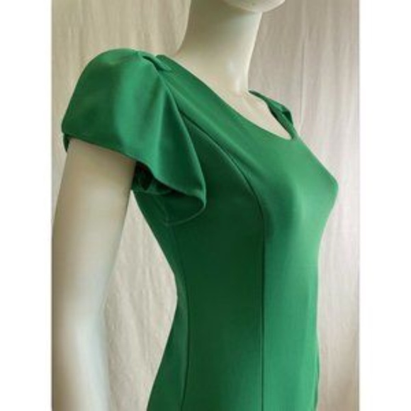 Women's Dress Mini Party Cocktail Green Round Neck - Picture 11 of 11